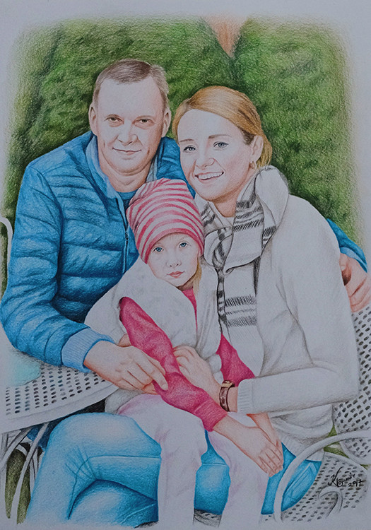 Kadriart portree joonistused pereA33  